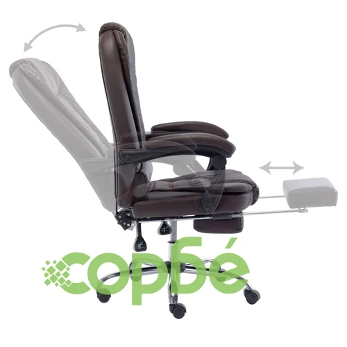 Офис стол, кафяв, изкуствена кожа ➤ топ цена ➤ sorbe.bg