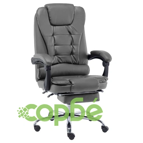 Офис стол, антрацит, изкуствена кожа ➤ топ цена ➤ sorbe.bg