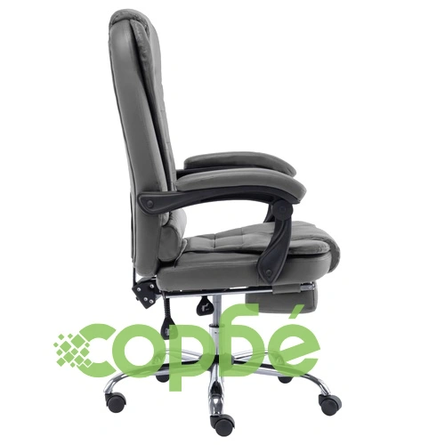 Офис стол, антрацит, изкуствена кожа ➤ топ цена ➤ sorbe.bg