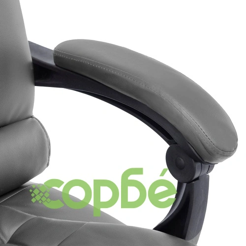 Офис стол, антрацит, изкуствена кожа ➤ топ цена ➤ sorbe.bg