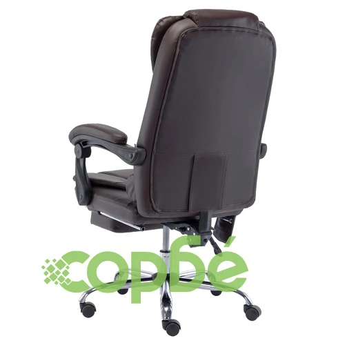 Масажен офис стол, кафяв, изкуствена кожа ➤ топ цена ➤ sorbe.bg