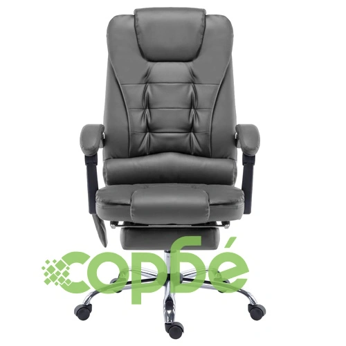 Масажен офис стол, антрацит, изкуствена кожа ➤ топ цена ➤ sorbe.bg