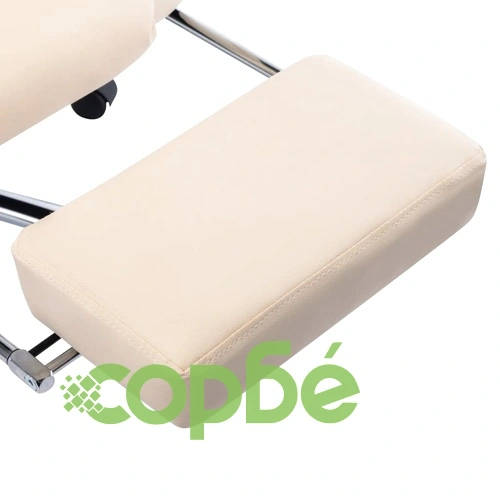 Масажен офис стол, кремав, изкуствена кожа ➤ топ цена ➤ sorbe.bg