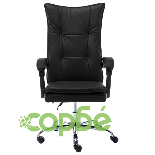 Офис стол, черен, изкуствена кожа ➤ топ цена ➤ sorbe.bg