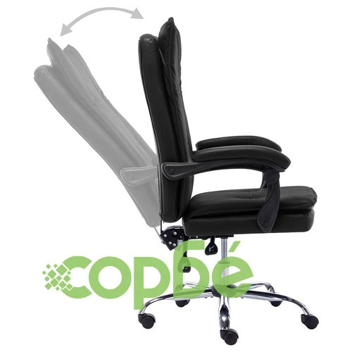 Офис стол, черен, изкуствена кожа ➤ топ цена ➤ sorbe.bg