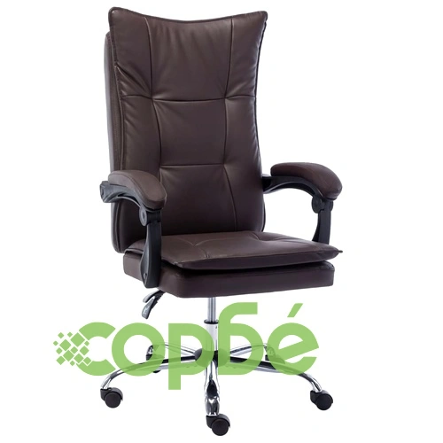 Офис стол, кафяв, изкуствена кожа ➤ топ цена ➤ sorbe.bg