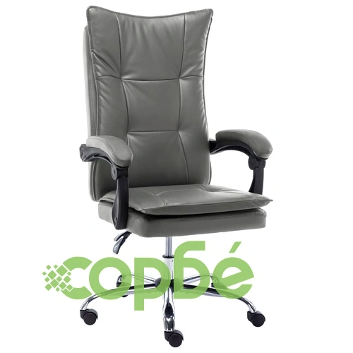 Офис стол, антрацит, изкуствена кожа ➤ топ цена ➤ sorbe.bg