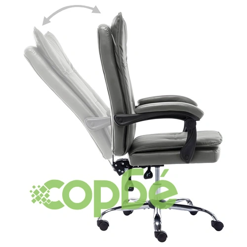 Офис стол, антрацит, изкуствена кожа ➤ топ цена ➤ sorbe.bg