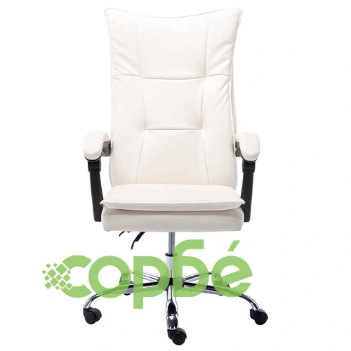 Офис стол, кремав, изкуствена кожа ➤ топ цена ➤ sorbe.bg