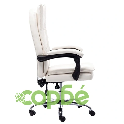 Офис стол, кремав, изкуствена кожа ➤ топ цена ➤ sorbe.bg