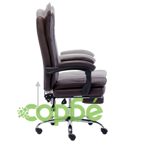 Офис стол, кафяв, изкуствена кожа ➤ топ цена ➤ sorbe.bg