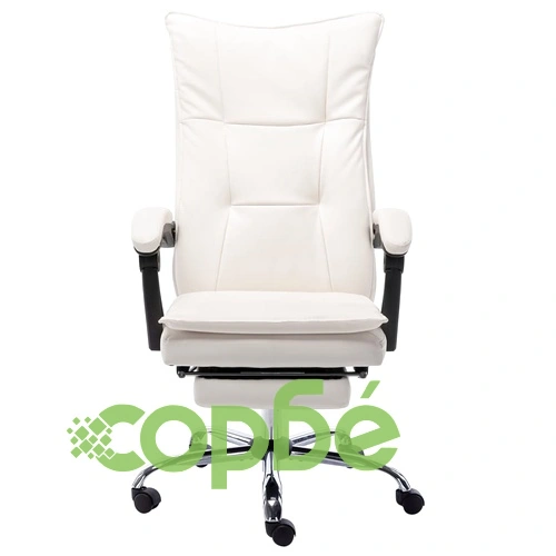 Офис стол, кремав, изкуствена кожа ➤ топ цена ➤ sorbe.bg