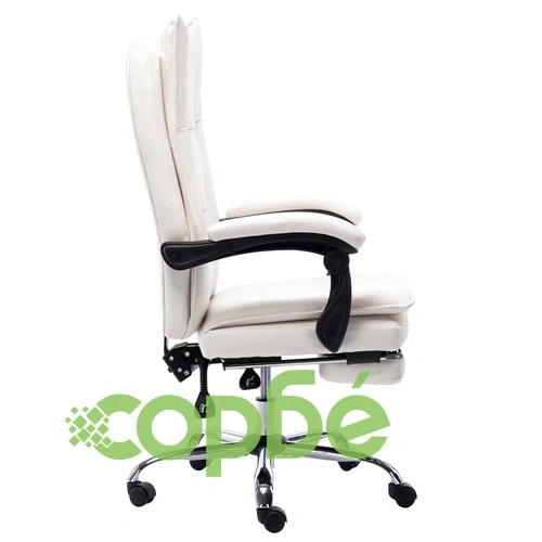 Офис стол, кремав, изкуствена кожа ➤ топ цена ➤ sorbe.bg