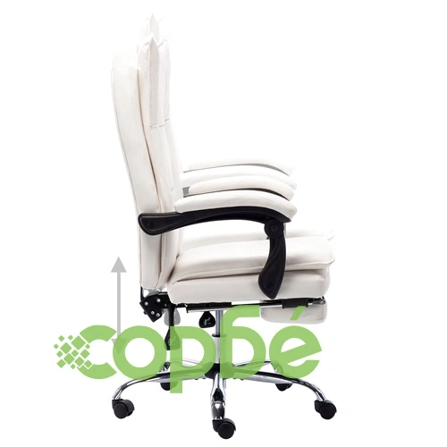 Офис стол, кремав, изкуствена кожа ➤ топ цена ➤ sorbe.bg