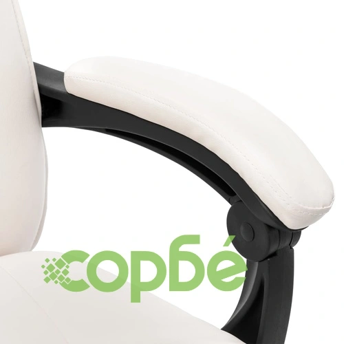 Офис стол, кремав, изкуствена кожа ➤ топ цена ➤ sorbe.bg