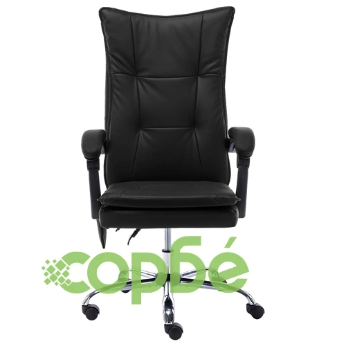 Масажен офис стол, черен, изкуствена кожа ➤ топ цена ➤ sorbe.bg