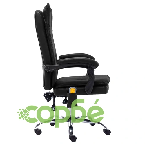 Масажен офис стол, черен, изкуствена кожа ➤ топ цена ➤ sorbe.bg