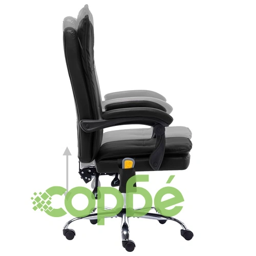 Масажен офис стол, черен, изкуствена кожа ➤ топ цена ➤ sorbe.bg