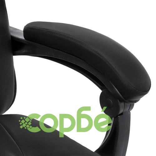 Масажен офис стол, черен, изкуствена кожа ➤ топ цена ➤ sorbe.bg