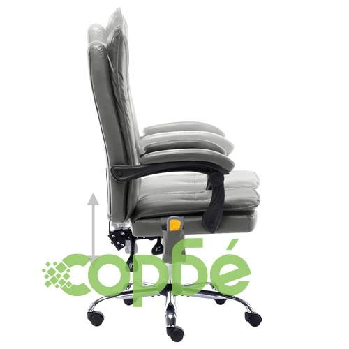 Масажен офис стол, антрацит, изкуствена кожа ➤ топ цена ➤ sorbe.bg