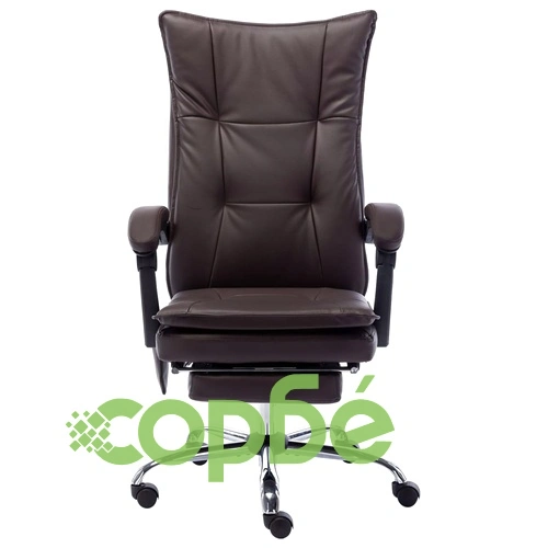 Масажен офис стол, кафяв, изкуствена кожа ➤ топ цена ➤ sorbe.bg