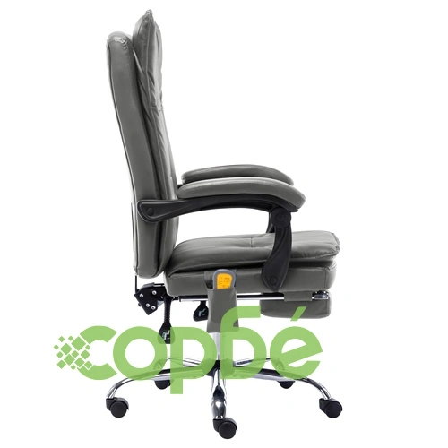 Масажен офис стол, антрацит, изкуствена кожа ➤ топ цена ➤ sorbe.bg