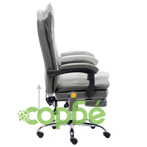 Масажен офис стол, антрацит, изкуствена кожа ➤ топ цена ➤ sorbe.bg