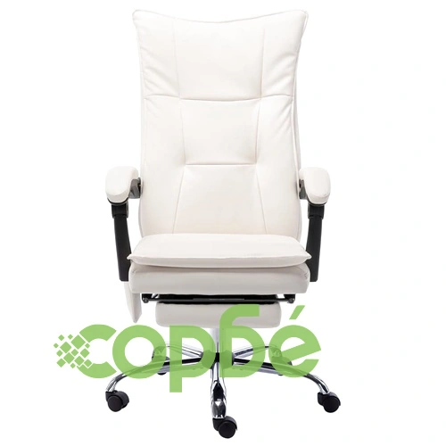 Масажен офис стол, кремав, изкуствена кожа ➤ топ цена ➤ sorbe.bg