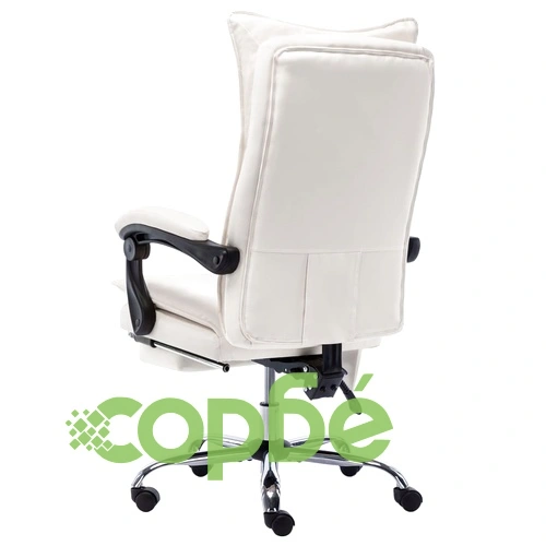 Масажен офис стол, кремав, изкуствена кожа ➤ топ цена ➤ sorbe.bg