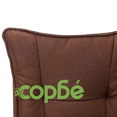 Офис стол, кафяв, текстил ➤ топ цена ➤ sorbe.bg