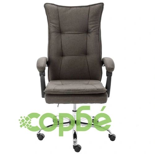 Офис стол, сив, текстил ➤ топ цена ➤ sorbe.bg