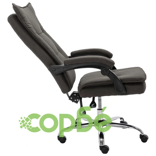 Офис стол, сив, текстил ➤ топ цена ➤ sorbe.bg