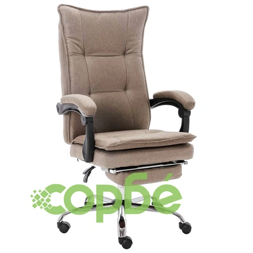 Офис стол, таупе, текстил ➤ топ цена ➤ sorbe.bg