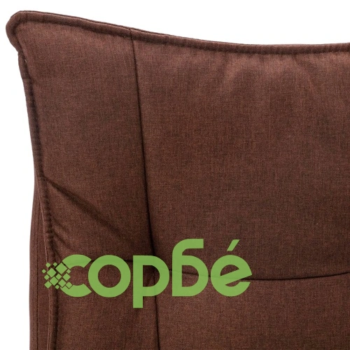 Масажен офис стол, кафяв, текстил ➤ топ цена ➤ sorbe.bg