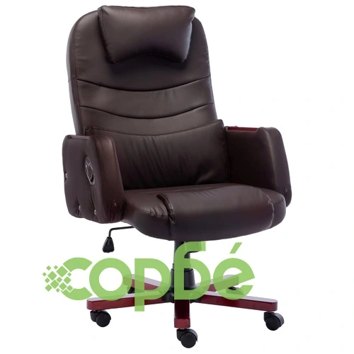 Офис стол, кафяв, изкуствена кожа ➤ топ цена ➤ sorbe.bg