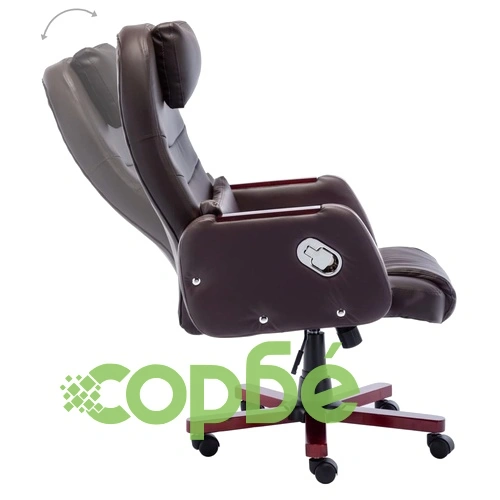 Офис стол, кафяв, изкуствена кожа ➤ топ цена ➤ sorbe.bg