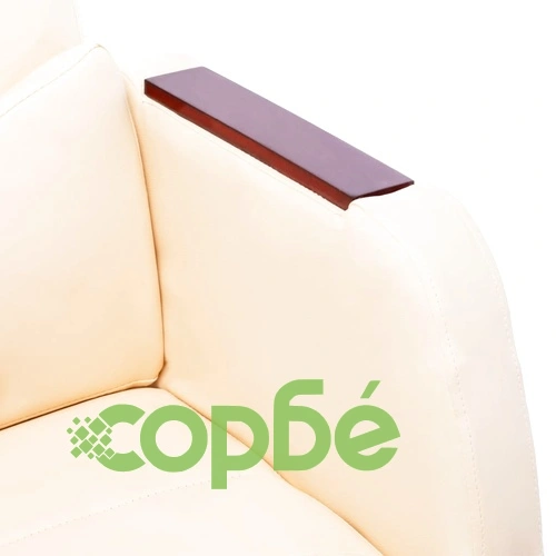 Офис стол, кремав, изкуствена кожа ➤ топ цена ➤ sorbe.bg