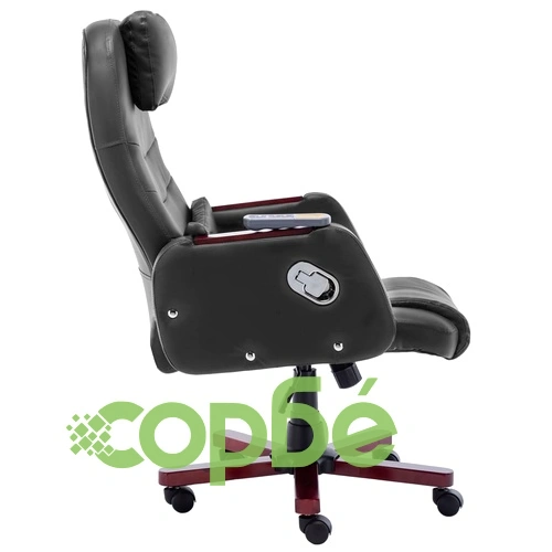 Масажен офис стол, черен, изкуствена кожа ➤ топ цена ➤ sorbe.bg