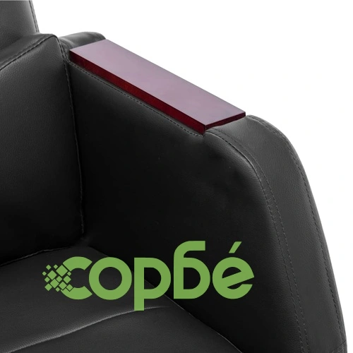 Масажен офис стол, черен, изкуствена кожа ➤ топ цена ➤ sorbe.bg