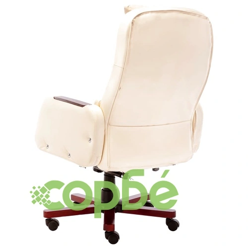 Масажен офис стол, кремав, изкуствена кожа ➤ топ цена ➤ sorbe.bg