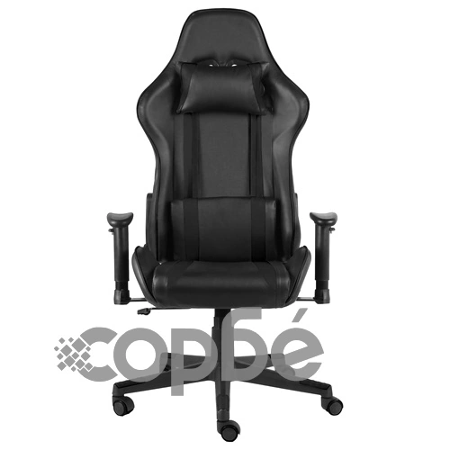 Въртящ геймърски стол, черен, PVC ➤ топ цена ➤ sorbe.bg