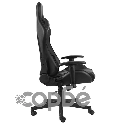 Въртящ геймърски стол, черен, PVC ➤ топ цена ➤ sorbe.bg