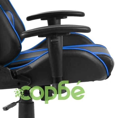 Въртящ геймърски стол, син, PVC ➤ топ цена ➤ sorbe.bg