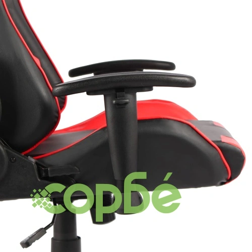 Въртящ геймърски стол, червен, PVC ➤ топ цена ➤ sorbe.bg
