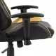 Въртящ геймърски стол, златист, PVC