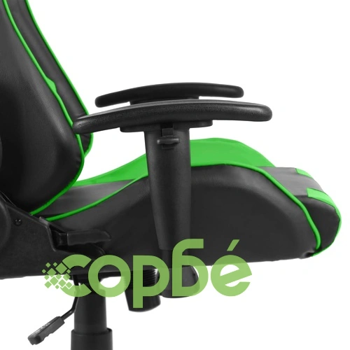 Въртящ геймърски стол, зелен, PVC ➤ топ цена ➤ sorbe.bg