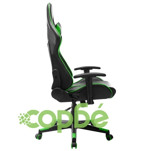 Геймърски стол, черно и зелено, изкуствена кожа ➤ топ цена ➤ sorbe.bg