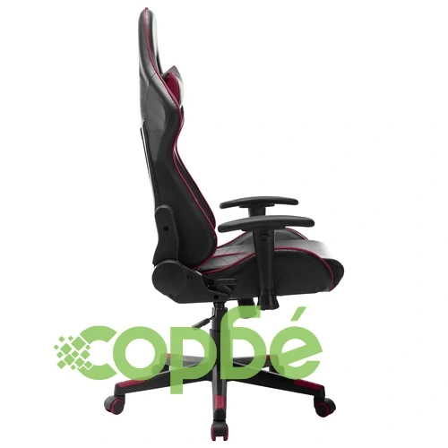 Геймърски стол, черно и виненочервено, изкуствена кожа ➤ топ цена ➤ sorbe.bg