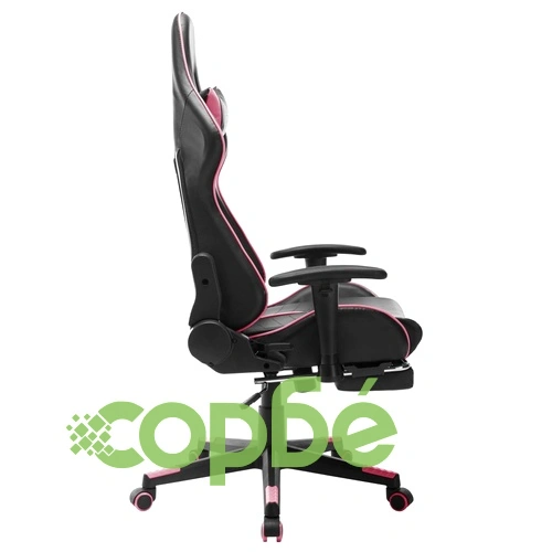 Геймърски стол, бяло и розово, изкуствена кожа ➤ топ цена ➤ sorbe.bg