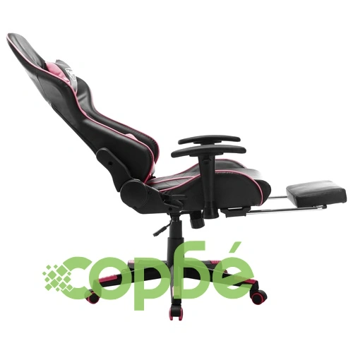 Геймърски стол, бяло и розово, изкуствена кожа ➤ топ цена ➤ sorbe.bg